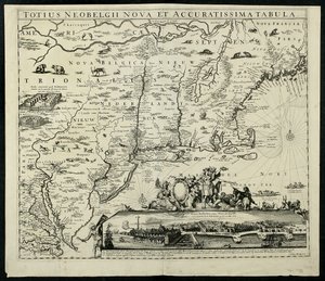 Totius Neobelgii nova et accuratissima tabula, kaart, 1674